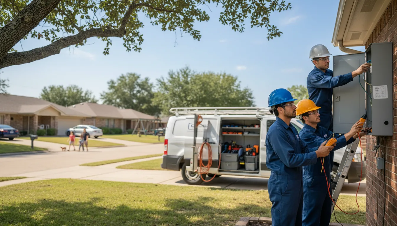 Certified electrician providing emergency electrical services in Lindale, TX